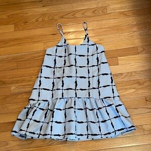 J.O.A. Blue Flounce Dress